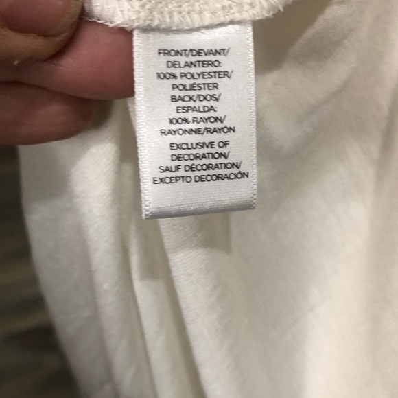 LOFT (PM) White/Cream Long Sleeve Blouse - Picture 7 of 8